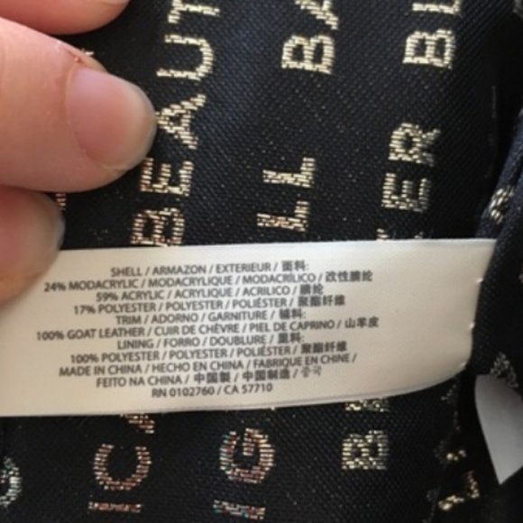 kate spade evening belles steffe faux fur pink black leather clutch purse bag - Picture 15 of 16